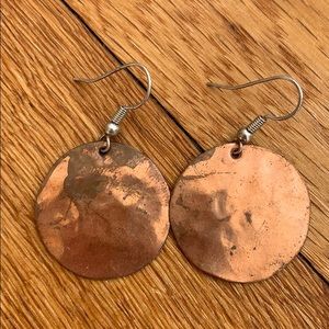 Copper Circle Earrings